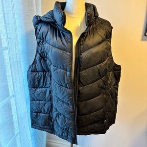 Charter Club Black Quilted Vest